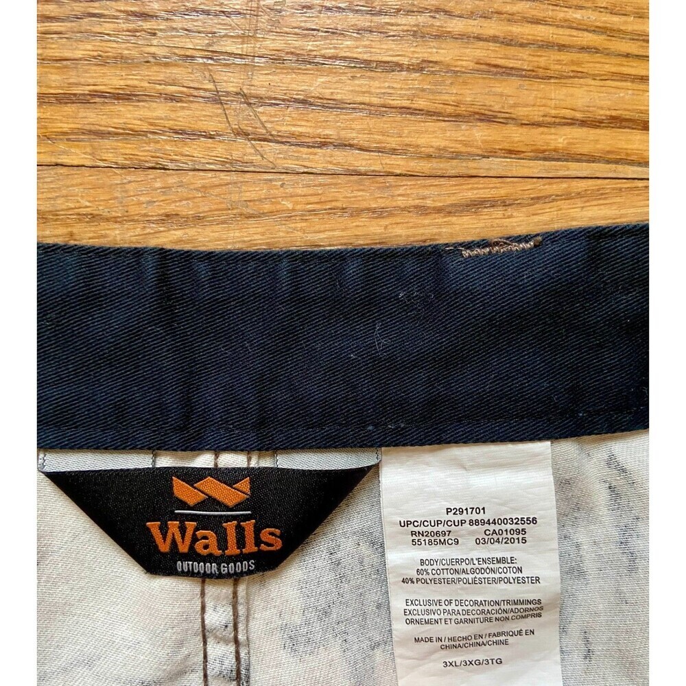 Walls Camo Cargo Pants Mens 3XL Realtree Hardwoods Hunting Cotton Workwear NWOT - Picture 8 of 10
